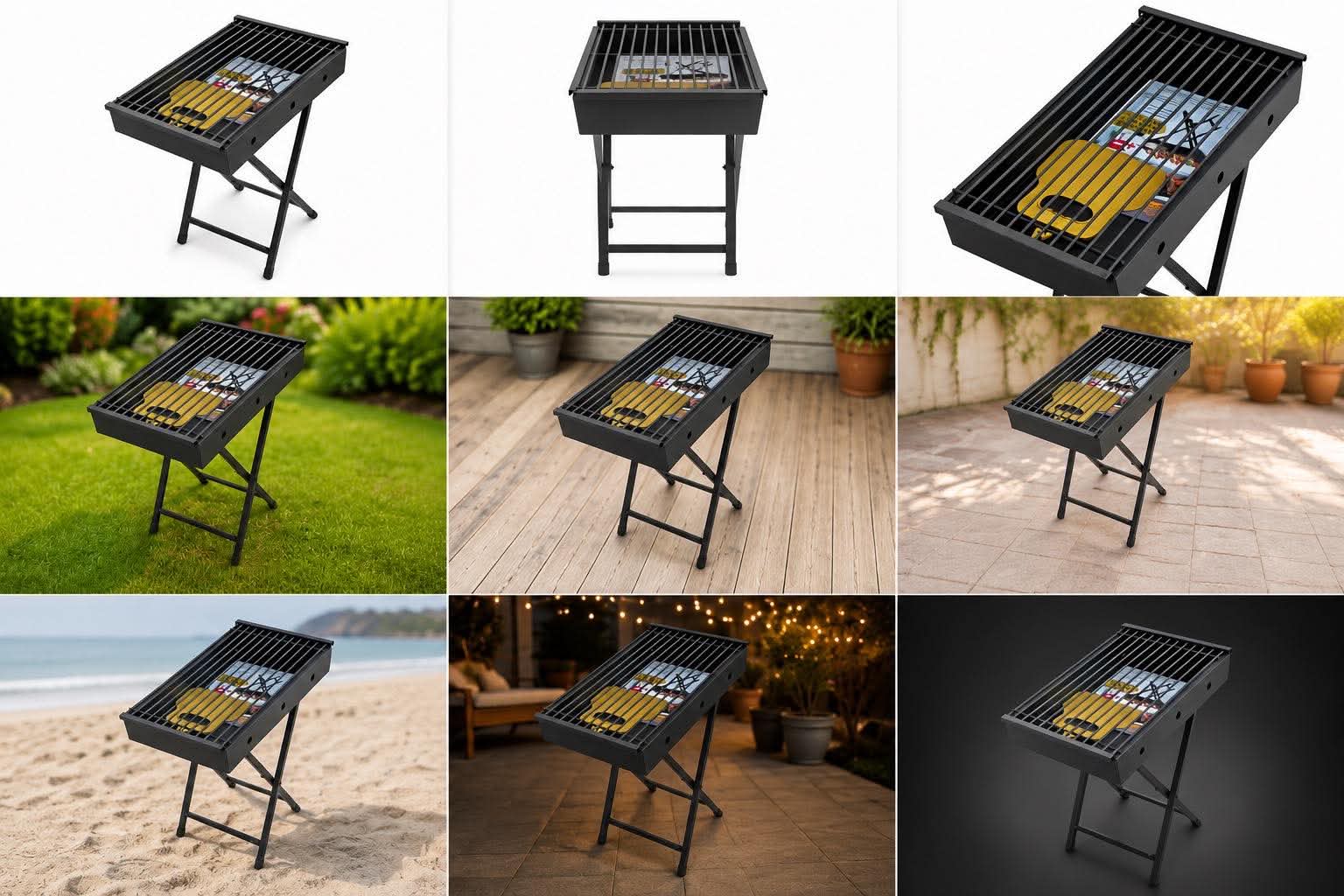 Barbecue pliable شواية فحم متنقلة و قابلة للطي